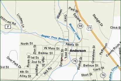 Map to Curt's Home